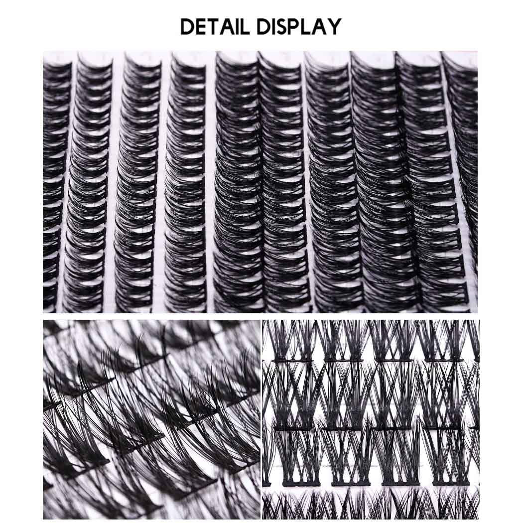 DIY Cluster Eyelash Extensions 110Pcs Individual Lashes Black Natural D Curl Faux Mink Lashes 10-14Mm Mix Length Clusters False Eyelashes for Women and Girls
