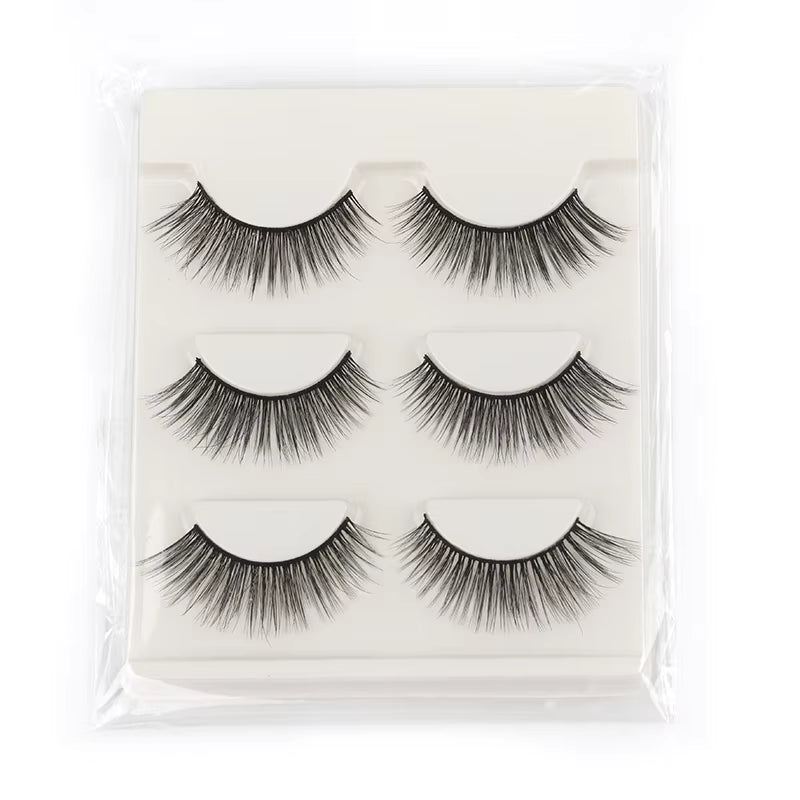Half Eye Lashes 3/5 Pairs Faux Mink Lashes Reusable False Eyelashes Natural Fluffy Makeup Tools Extension Fake Lashes Maquiagem