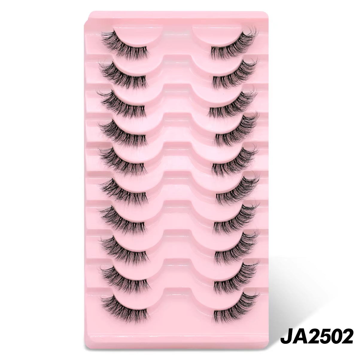 Half Eye Lashes 5/6/10 Pairs Cat Eye Lashes Clear Band Fake Eyelashes Eye Elongated Natural Look Eyelashes Extension