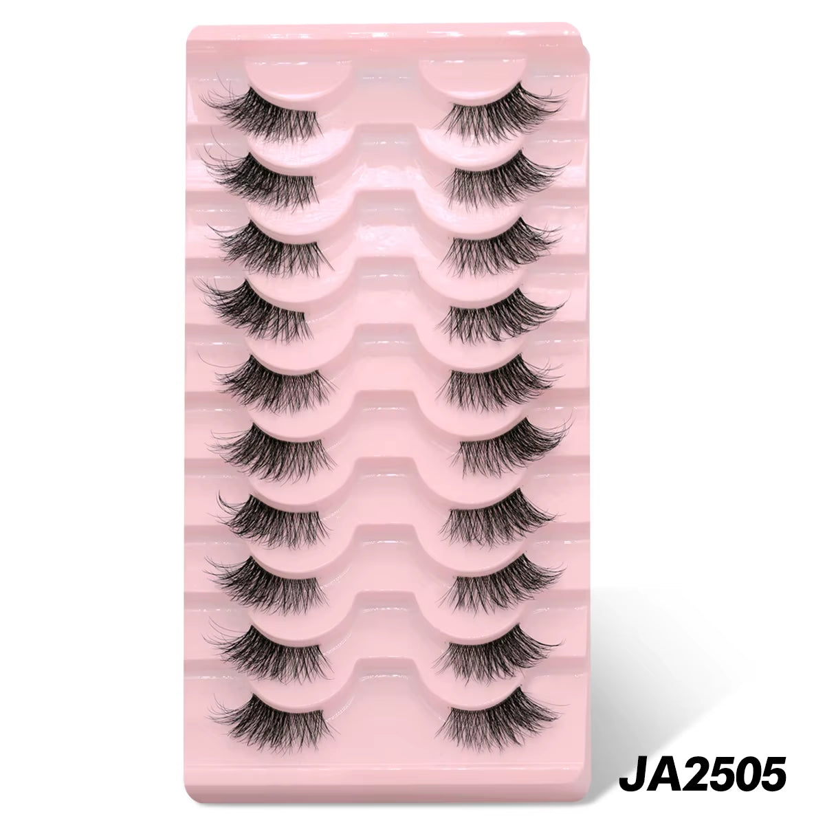 Half Eye Lashes 5/6/10 Pairs Cat Eye Lashes Clear Band Fake Eyelashes Eye Elongated Natural Look Eyelashes Extension