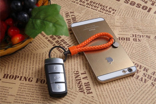 Luxury Braided Leather Keychain