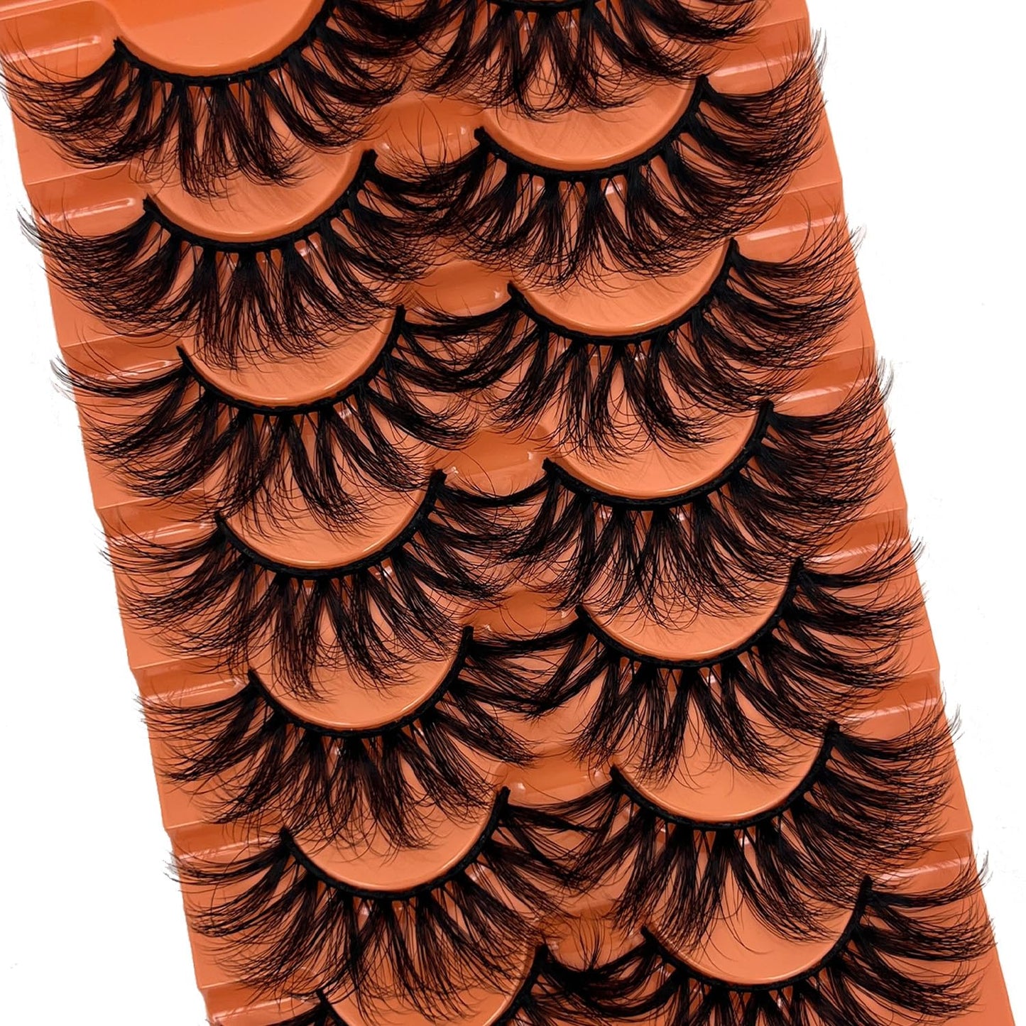 Faux Mink Lashes Natural 3D Wispy Lashes Mink Soft C Curl Strip Lashes 18Mm False Eyelashes Natural Look