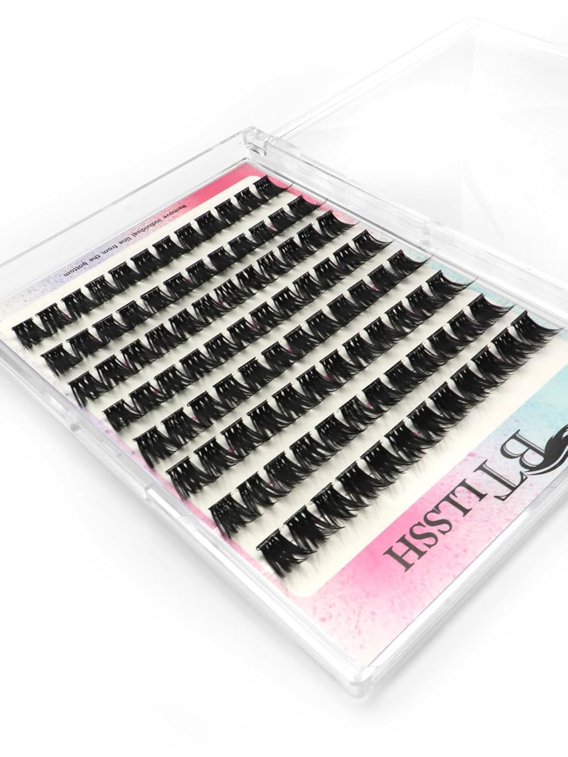 Glue-Free False Eyelashes,1S Wearing Starter Friendly Kit,Ultra Soft Clear Band,False Natural Eyelashes,Wispy Lashes Contact Lens Friendly Ac02 by