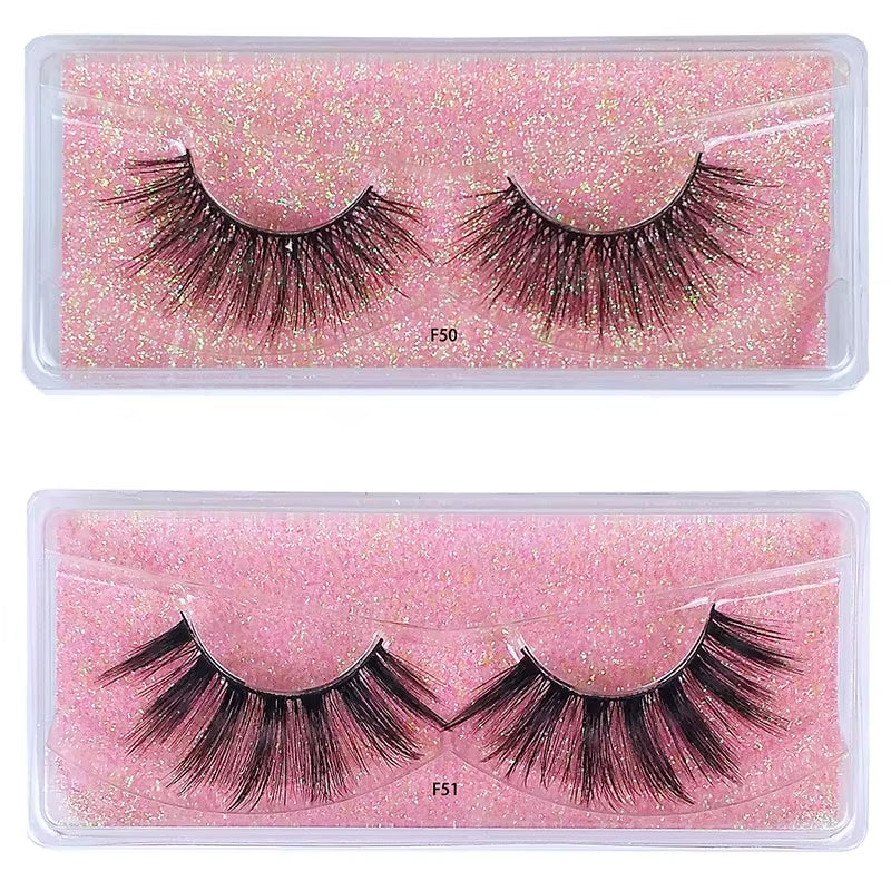 10 Pairs Fake Lashes Wholesale 3D Eye Lashes Pack Natural False Eyelashes Makeup Fake Eyelashes Bulk