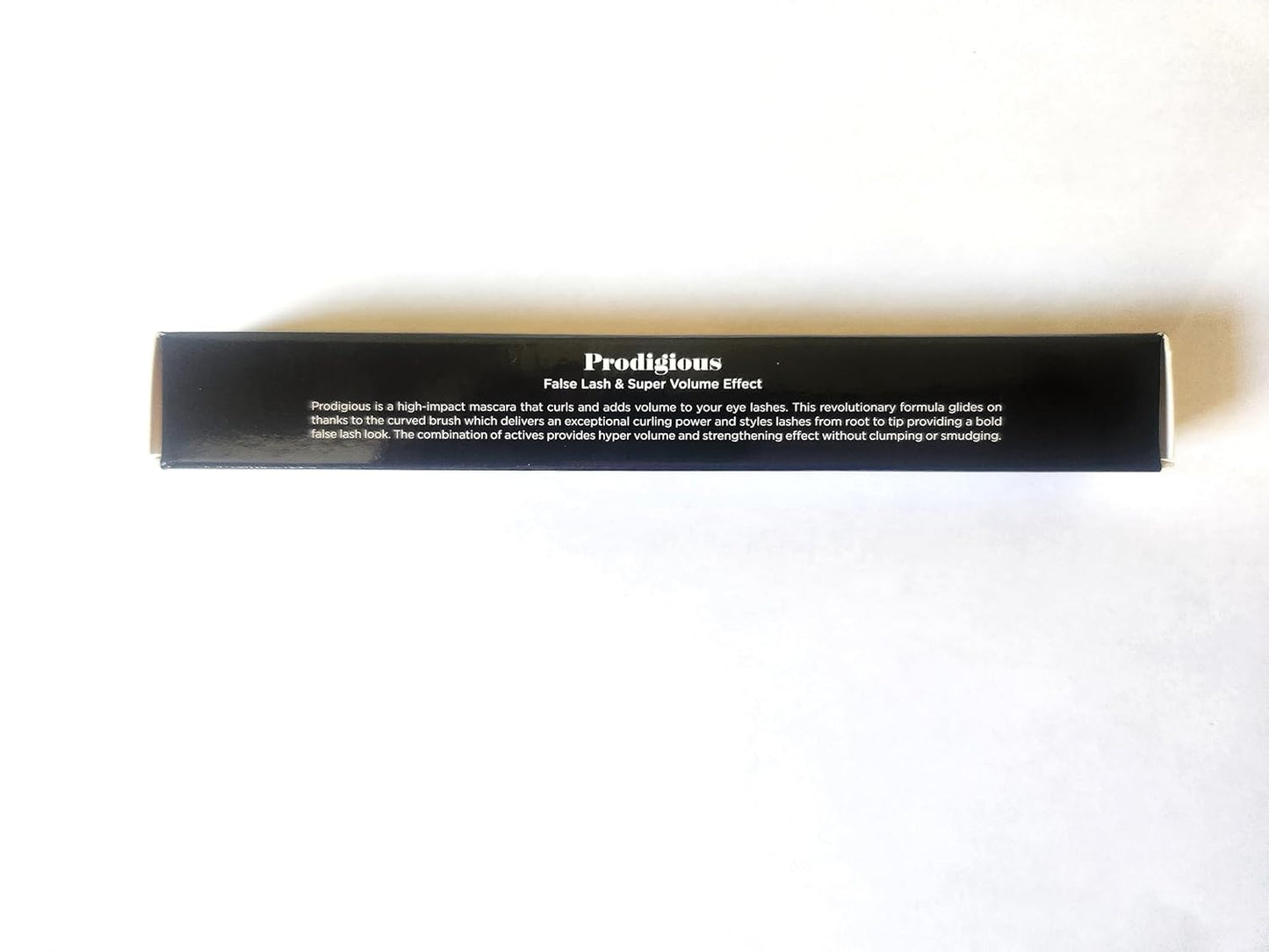 Prodigious Mascara- Curling &Volumizing, Smudge-Free, Nourishing with Diamond Powder, False Lash Effect, 0.33 Fl Oz