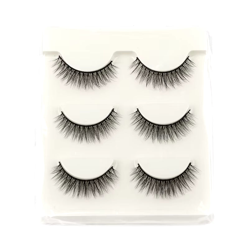 Half Eye Lashes 3/5 Pairs Faux Mink Lashes Reusable False Eyelashes Natural Fluffy Makeup Tools Extension Fake Lashes Maquiagem