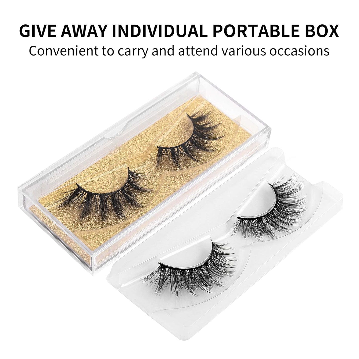 False Eyelashes Fake Lashes - Eyelashes Natural Look 5 Pairs 6D Lashes Mink Eyelashes 5 Styles Mixed Fluffy Lashes Reusable Fake Eyelashes Wispy Mink Lash Natural Look| 15Mm-18Mm