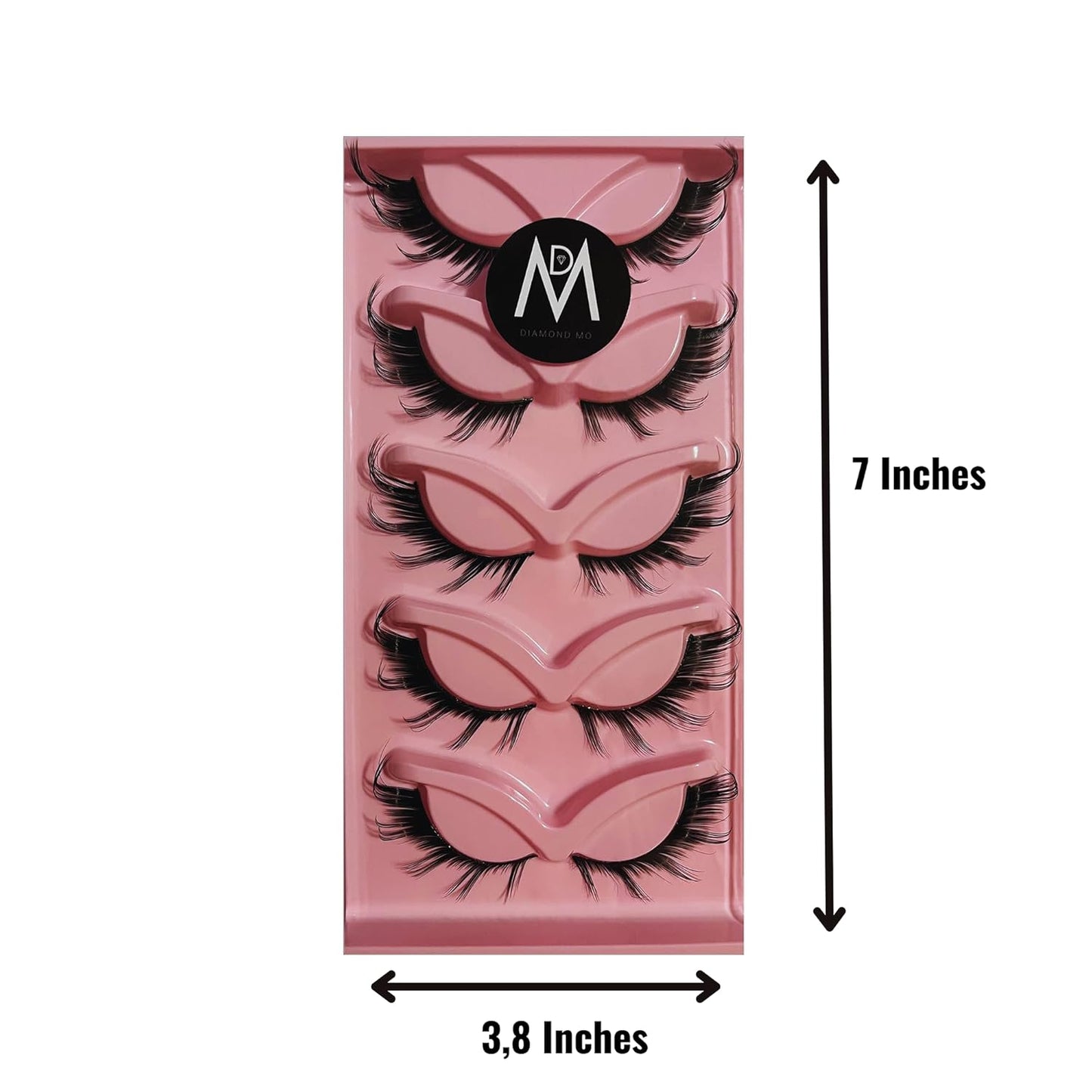 Eye Lashes Mink Magnetic Natural Look Fox False Eyelashes Cat Fox Gorgeous Wispy Makeup (5 Pairs Pack), Black