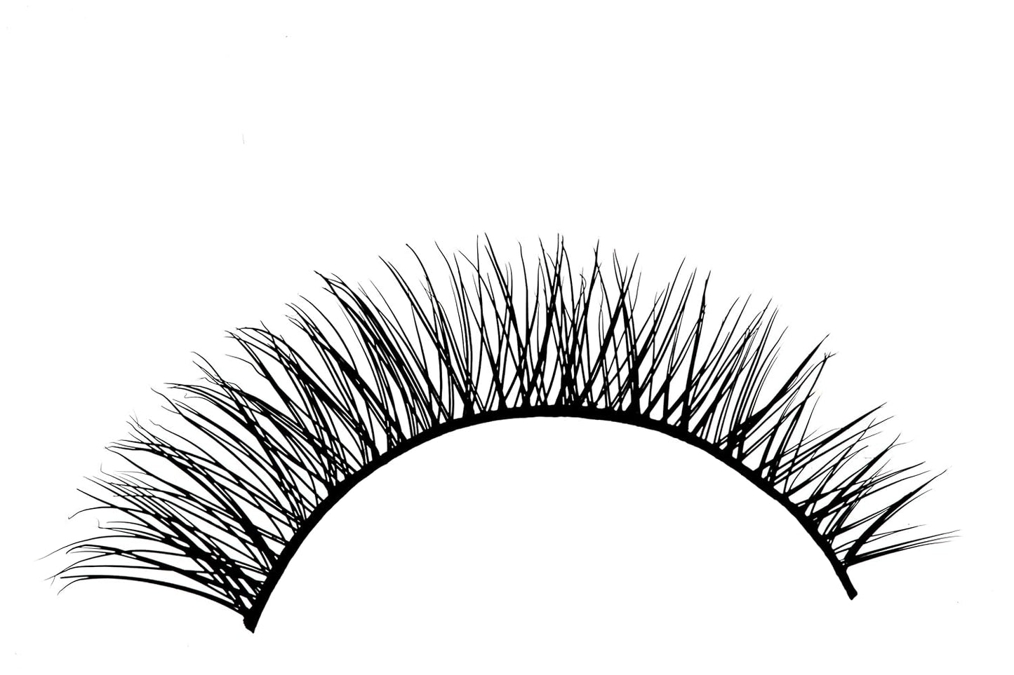 Natural Eye Lashes - Reusable Eyelash Extension - Tapered Ends Dolly Eye Look - Lightweight and Comfortable - 4 Pack (HANNA)