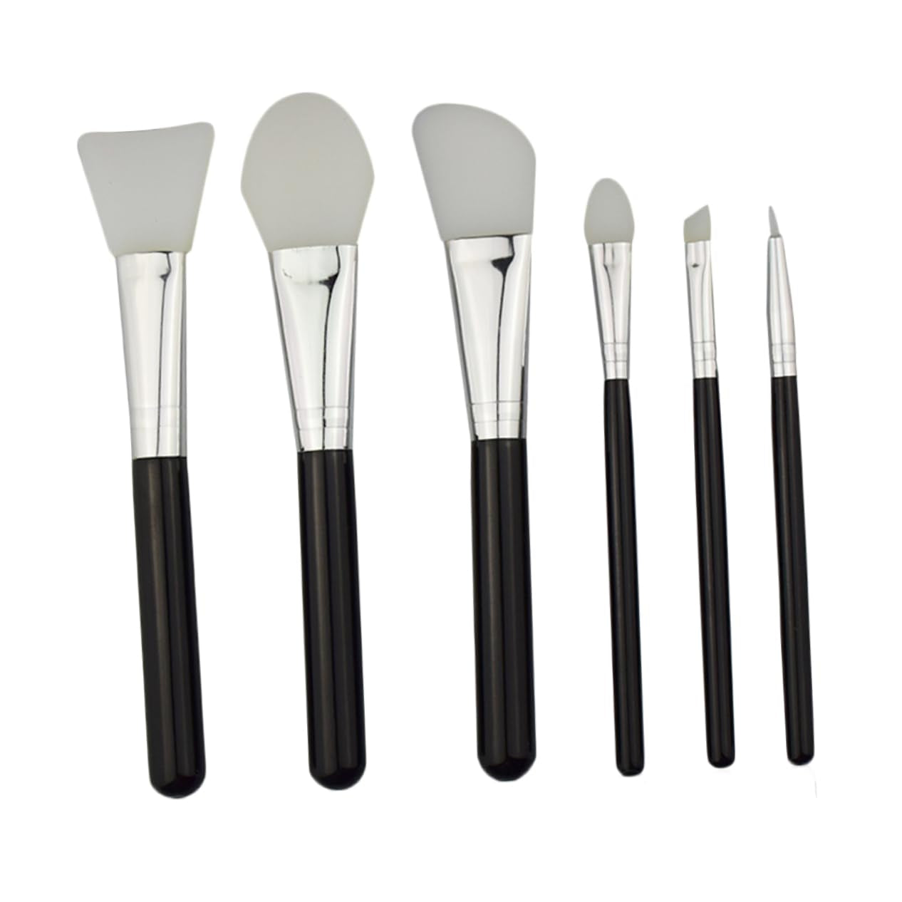 Makeup Brush Kit for Women 6Pcs Set Blush Makeup Brushes Natural Fiber Bristles Eye Makeup
