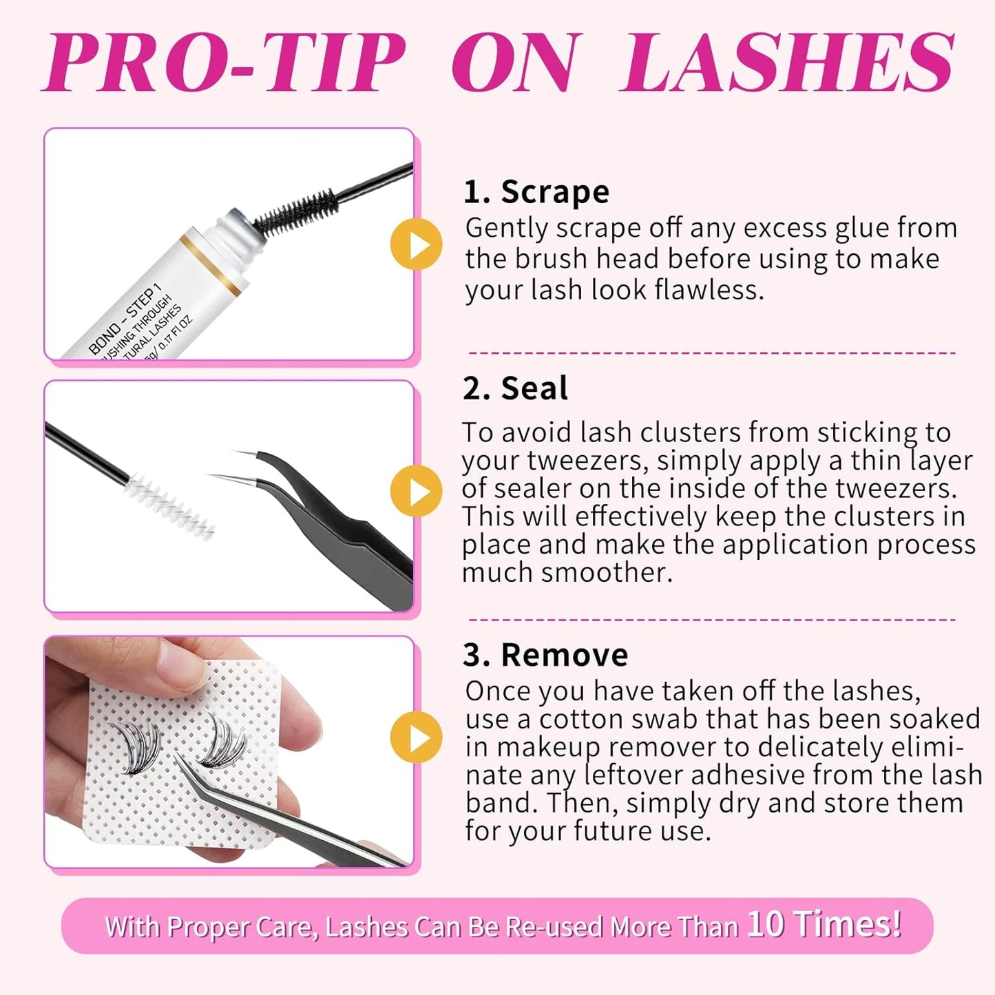 DIY Lash Extension Kit, 280Pcs 30D+40D Individual Lashes, Black, Vegan, Salon Lash Extensions at Home