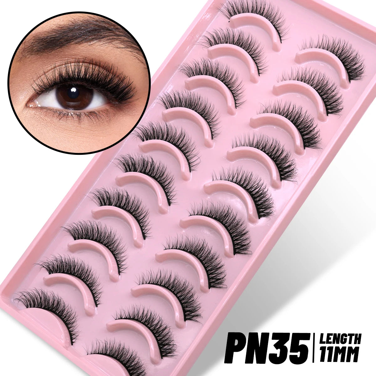 Fluffy 3D Mink Lashes Fluffy Soft Wispy Natural Long False Eyelashes Curly Volume Lashes Eyelash Extension