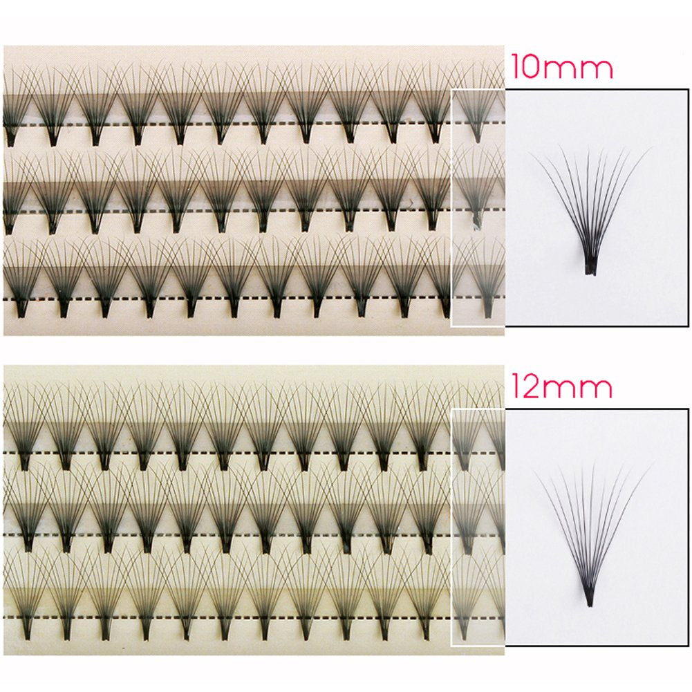 Scala 8-16Mm to Choose 60PCS 10Root Thickness 0.07Mm C Curl Natural Soft False Eyelash Extension 3D Lashes Black Lash Deluxe Lashes Fake Eyelashes (8Mm)