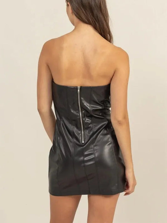 HYFVE Metallic Slip Mini Dress