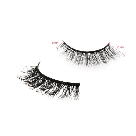 10Pairs Cat Eye Lashes False Lashes 3D Fake Eyelashes Short Wispy Strip Lashes Reusable Eye Lashes Fluffy Thick Fake Lash 100% Handmade by OBEYA (S72 Style)