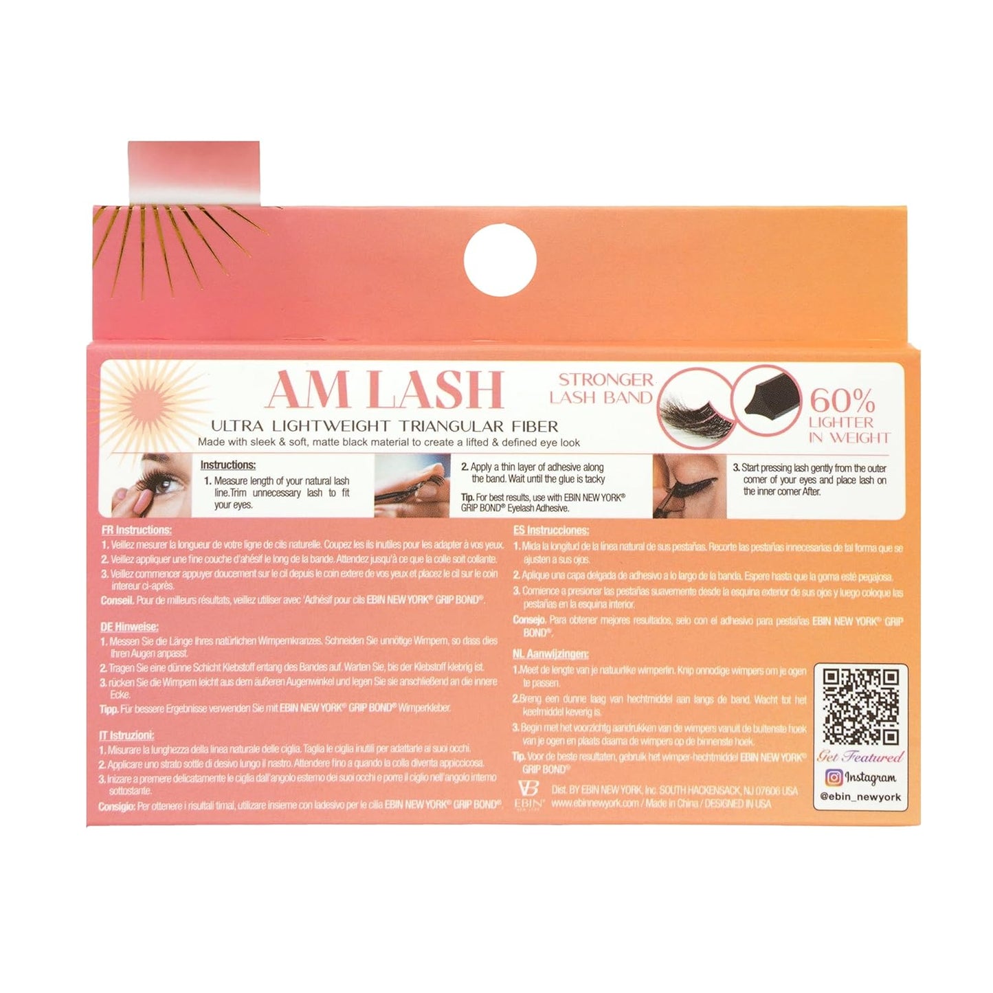 CATTITUDE 5D AM/PM False Eyelashes - Flare Volume Style, Soft Faux Mink & Ultra Lightweight, Invisible Clear Band, Easy to Apply, Reusable, Natural Everyday Look, Cruelty Free