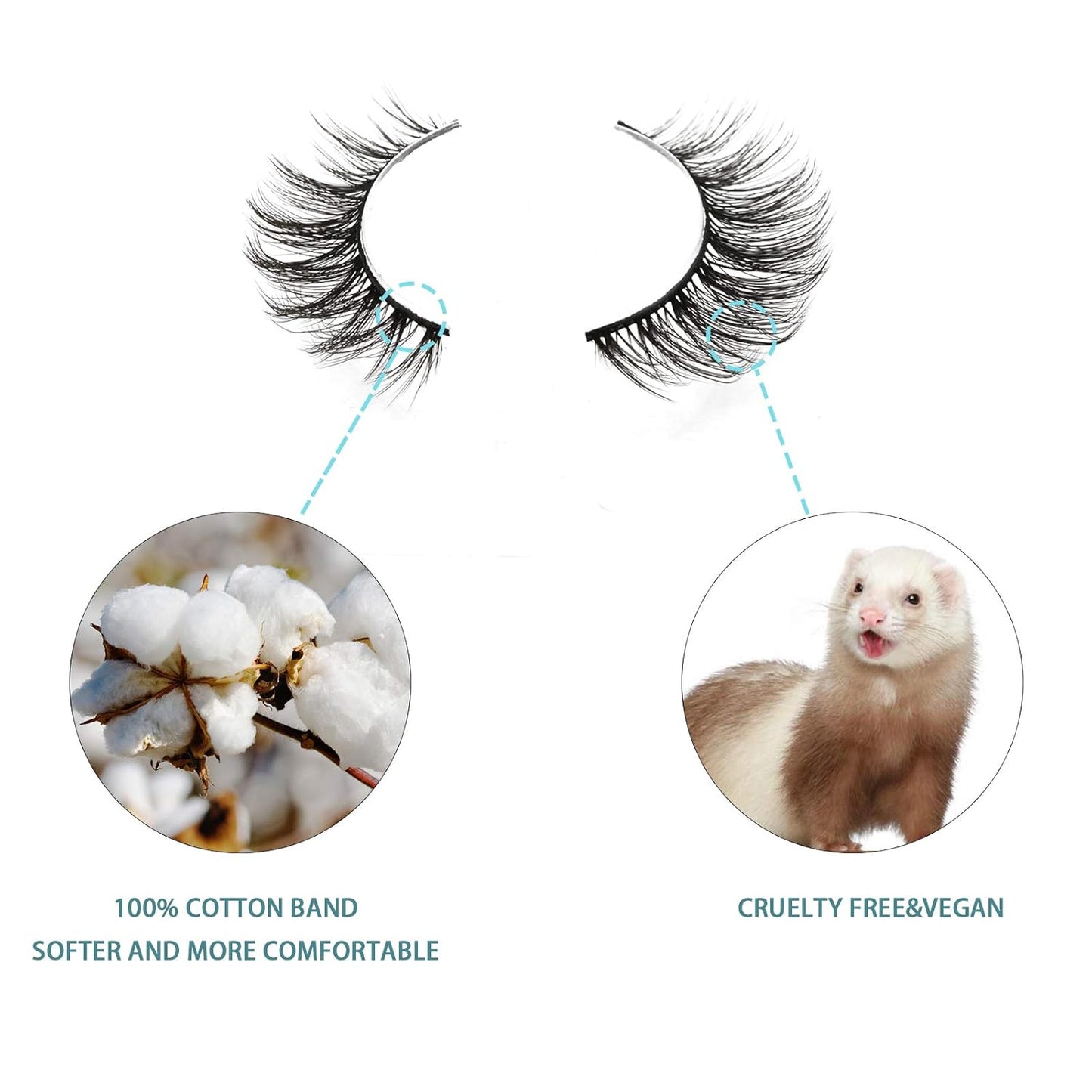 10Pairs Cat Eye Lashes False Lashes 3D Fake Eyelashes Short Wispy Strip Lashes Reusable Eye Lashes Fluffy Thick Fake Lash 100% Handmade by OBEYA (S72 Style)