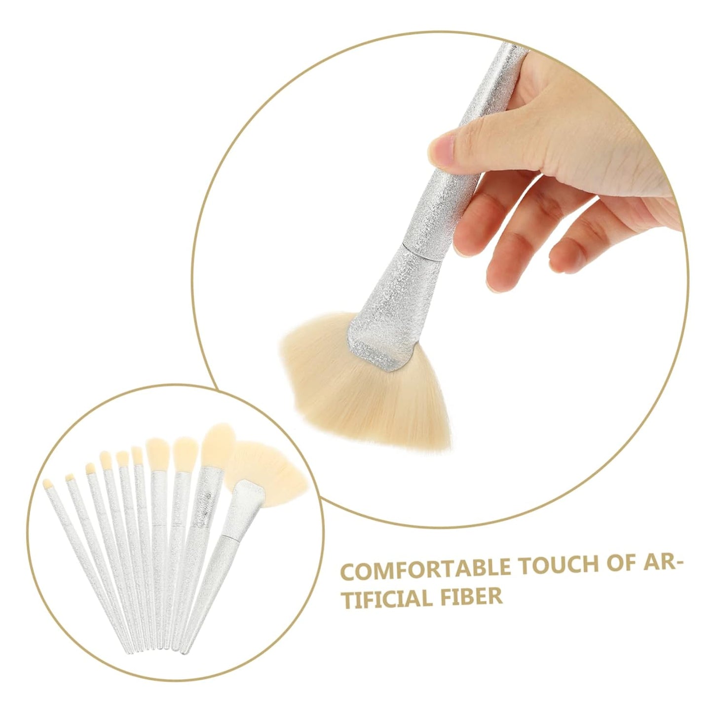 10-Piece Gothic Makeup Brush Set Mini Eyeshadow Applicators Makeup Brushes Eye Shadow Set for Women For
