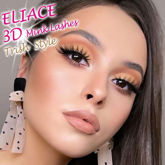 False Eyelashes Cat Eye-Lashes 3D Mink Lashes,Spiky Wispy Natural Long Faux Mink Lashes Strips Soft & Reusable Makeup Professional Fake Eyelashes Pack 15 Pairs | Trish Style