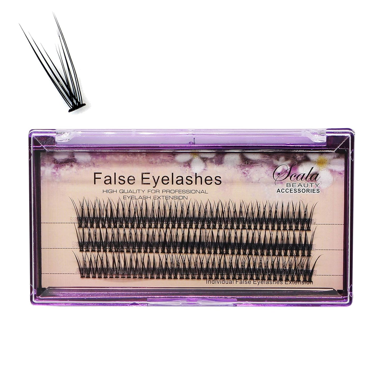 8-16Mm to Choose Fish Tail Design 120Pcs Thickness 0.1Mm C Curl 12 Root Women Lady Individual Black False Eyelash Cluster Eye Lashes Extension Tools (14Mm)
