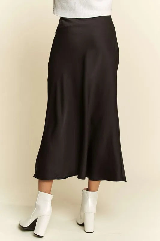 Davi & Dani High Waist Midi Skirt