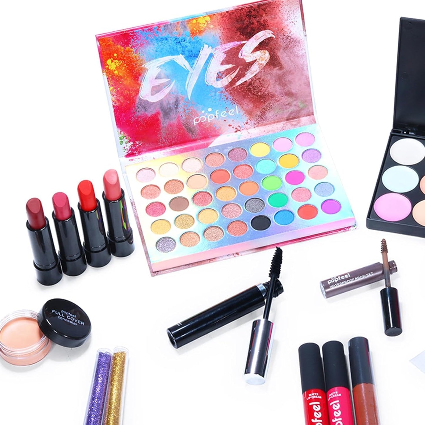 Full Face Makeup Set - Multipurpose Makeup Sets | 29 Women'S Makeup Sets | Professional Makeup Bundle Makeup Kits | Full Kit Makeup Sets Travel Portable Makeup Kit for Women, Box005B