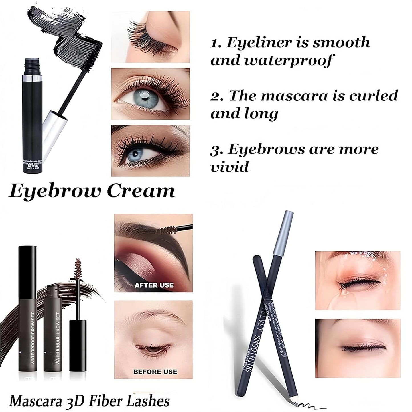 All in One Makeup Kit 27 Piece Makeup Kit for Women Full Kit, All in One Makeup Sets Include Eyebrow Eyeliner Eyeshadow Mascara Foundation Concealer Lip Gloss Lipstick Brush (Mkit-04)