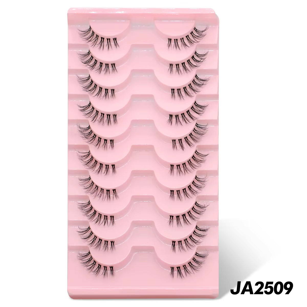 Half Eye Lashes 5/6/10 Pairs Cat Eye Lashes Clear Band Fake Eyelashes Eye Elongated Natural Look Eyelashes Extension