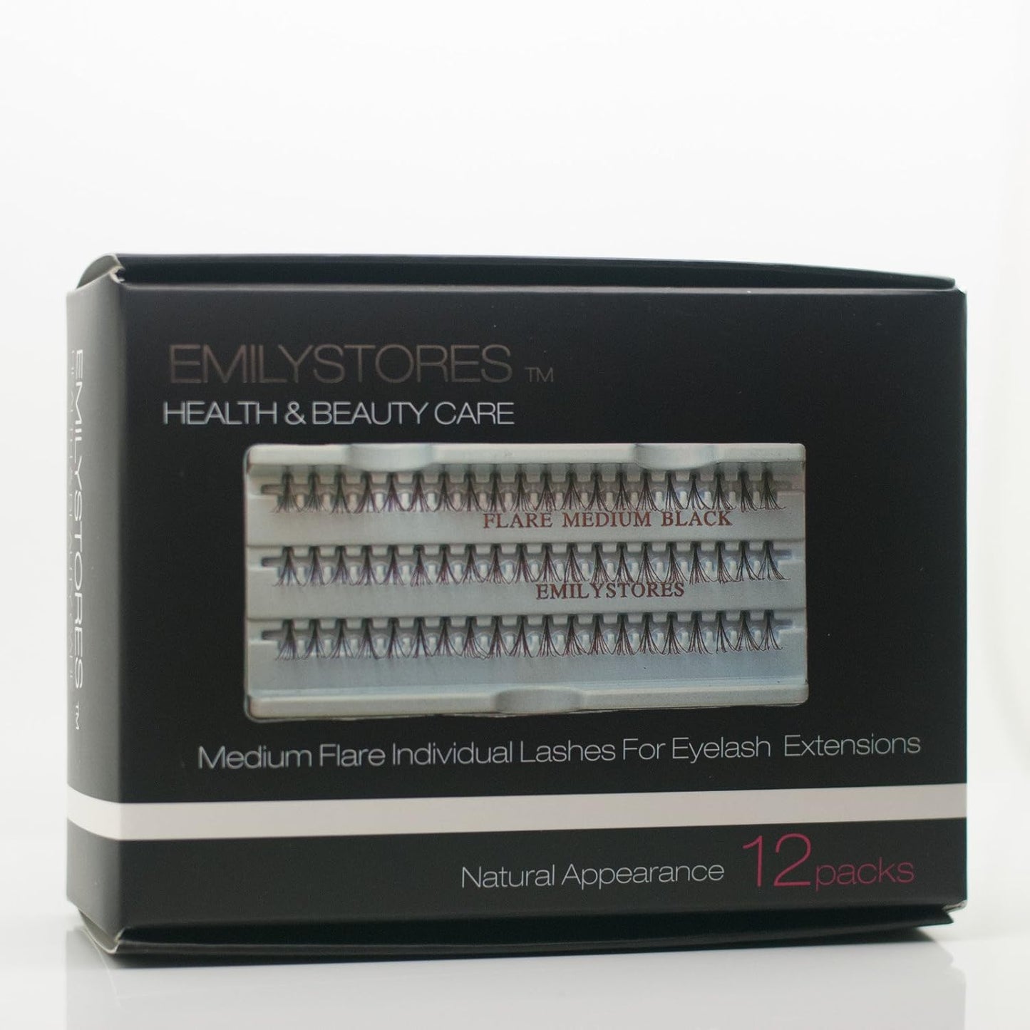 12 Packs Eyelashes Natural Individual Lashes Plant Flare under Lower Bottom Eyelash 8Mm Black for Eye Lash Extensions Lashes-Knotted(8Mm,Bottom Lashes)