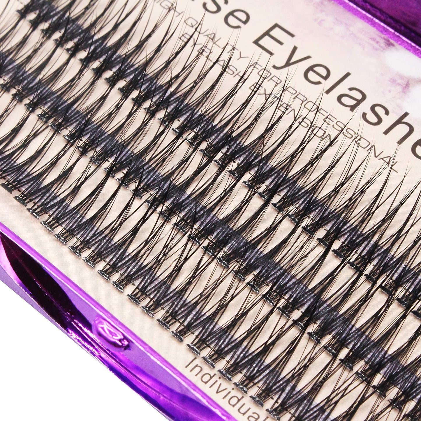 120Pcs 0.10Mm Thickness Handmade Fish Tail False Lahses Thick Natural Long Black Individual False Eyelashes Fake Eye Lashes Extensions Makeup Tool (16Mm)