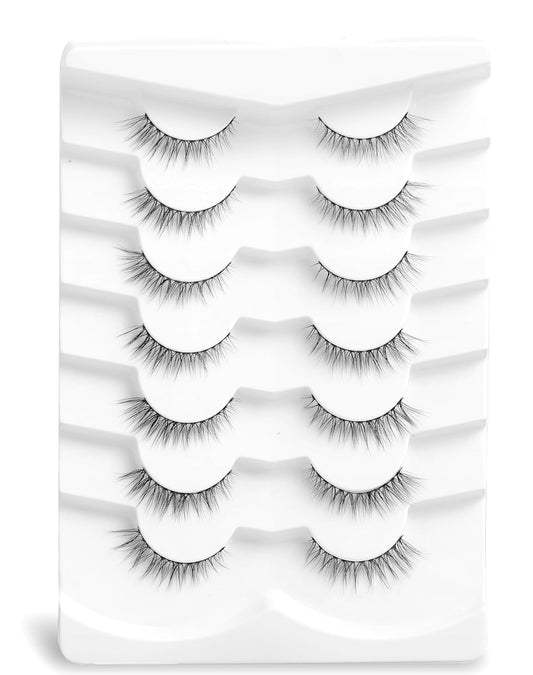 Natural Lashes Natural Eyelashes Short Eyelashes Natural Look False Eyelashes Wispy Eye Lashes Small Lashes Fake Lashes K74