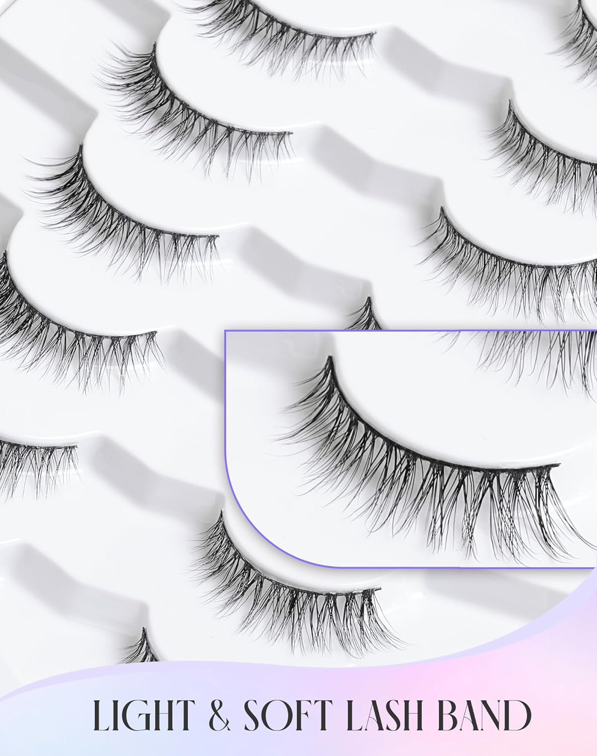 Natural Lashes Natural Eyelashes Short Eyelashes Natural Look False Eyelashes Wispy Eye Lashes Small Lashes Fake Lashes K74