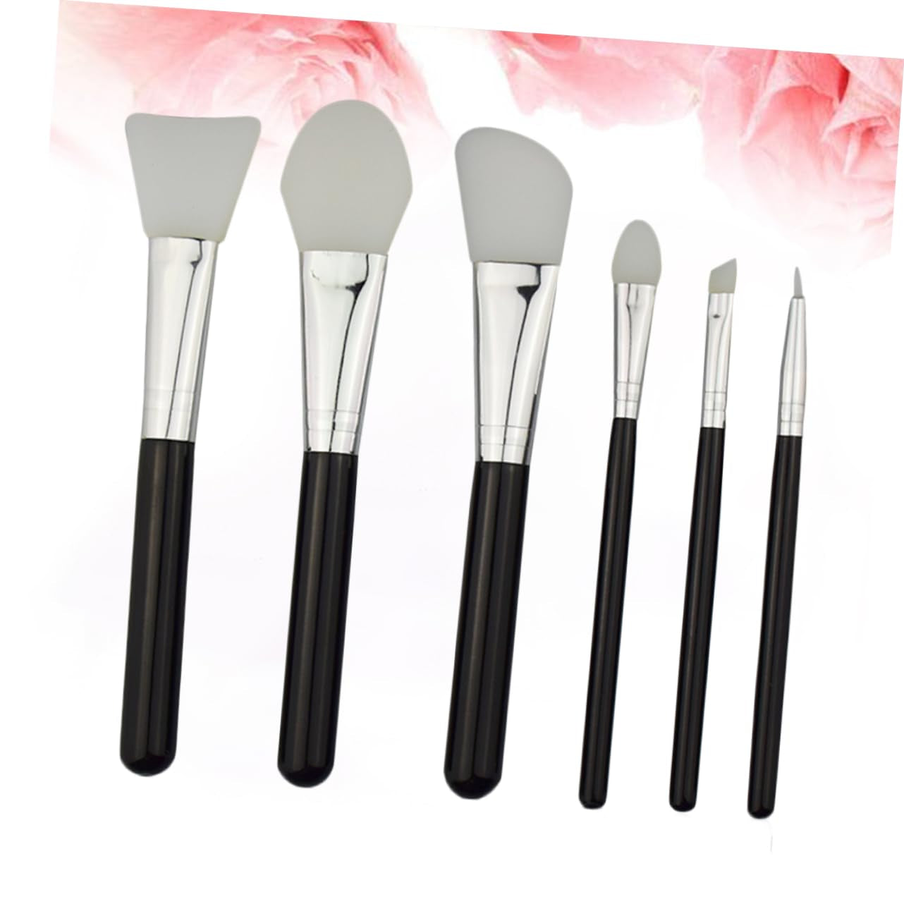 Makeup Brush Kit for Women 6Pcs Set Blush Makeup Brushes Natural Fiber Bristles Eye Makeup