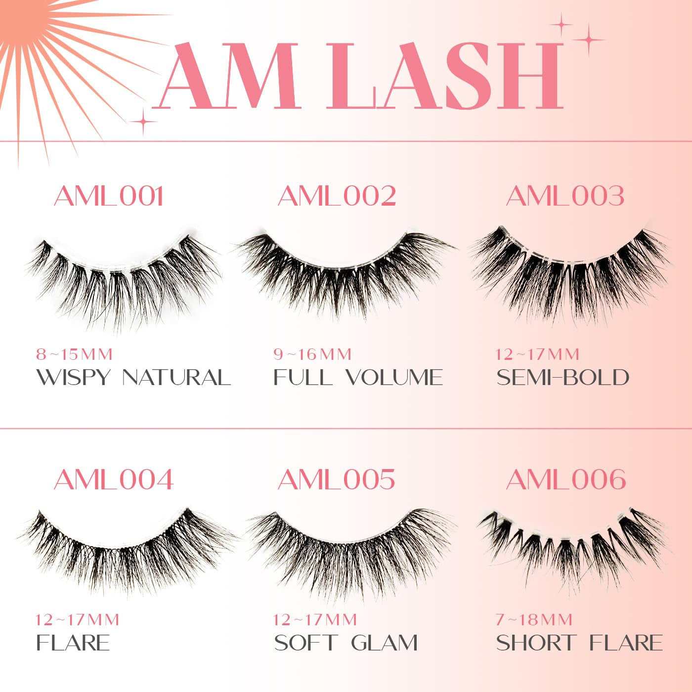 CATTITUDE 5D AM/PM False Eyelashes - Flare Volume Style, Soft Faux Mink & Ultra Lightweight, Invisible Clear Band, Easy to Apply, Reusable, Natural Everyday Look, Cruelty Free