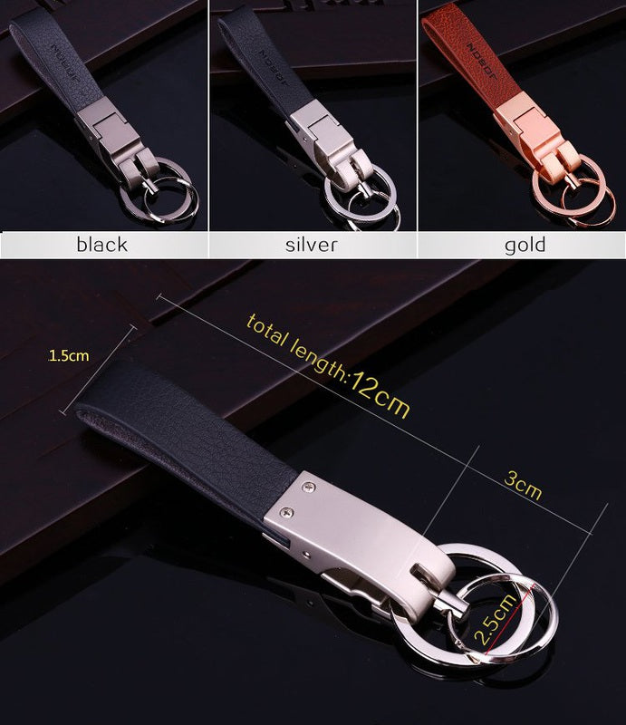 Luxury Leather Strap Keychain
