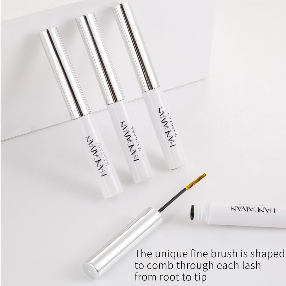 Black Mascara,Waterproof Color Mascara Eye Makeup Fast Dry Eyelashes Curling Lengthening Eye Lashes(01)