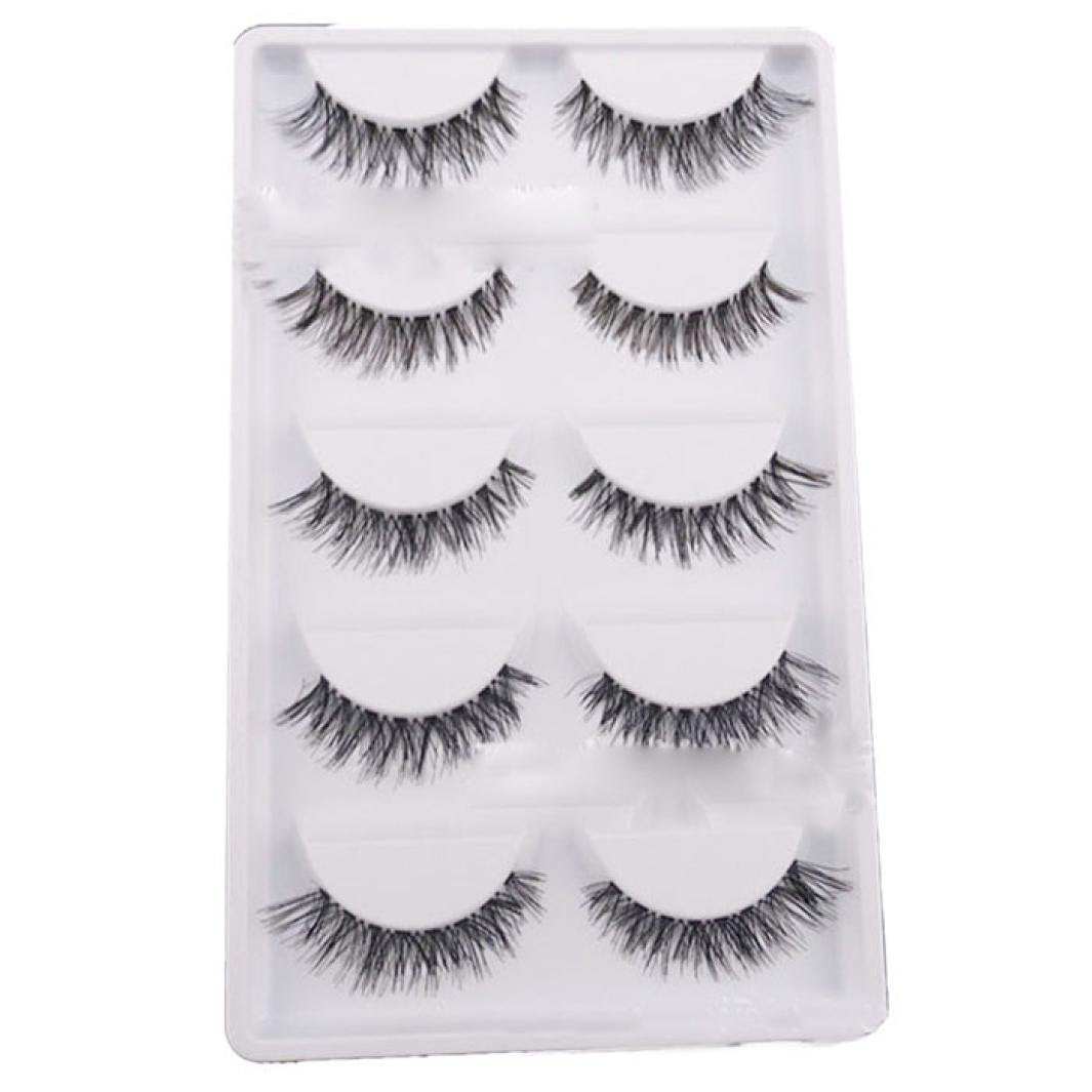 Big Sale! 5 Pair/Lot Crisscross False Eyelashes Lashes Voluminous Hot Eye Lashes