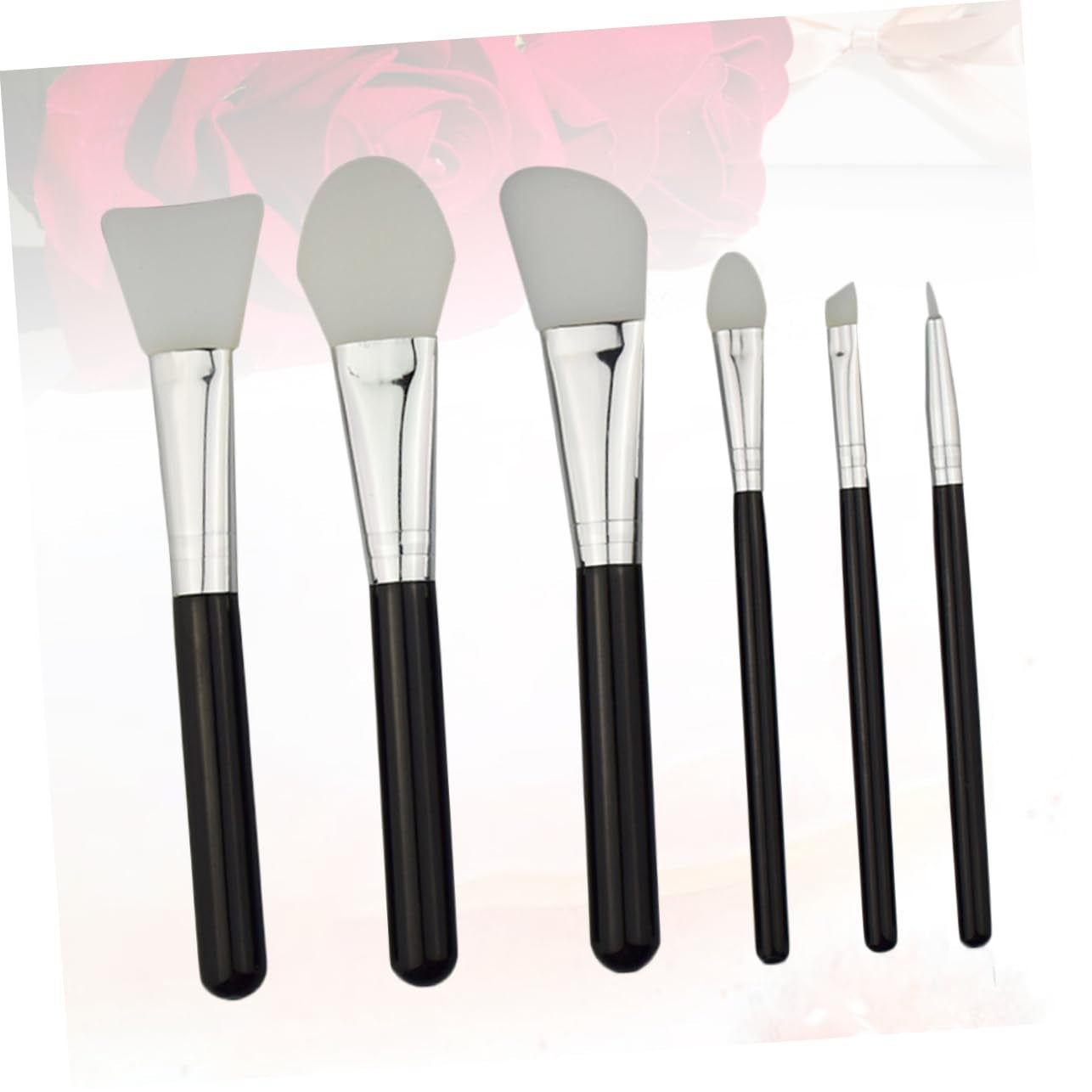 Makeup Brush Kit for Women 6Pcs Set Blush Makeup Brushes Natural Fiber Bristles Eye Makeup