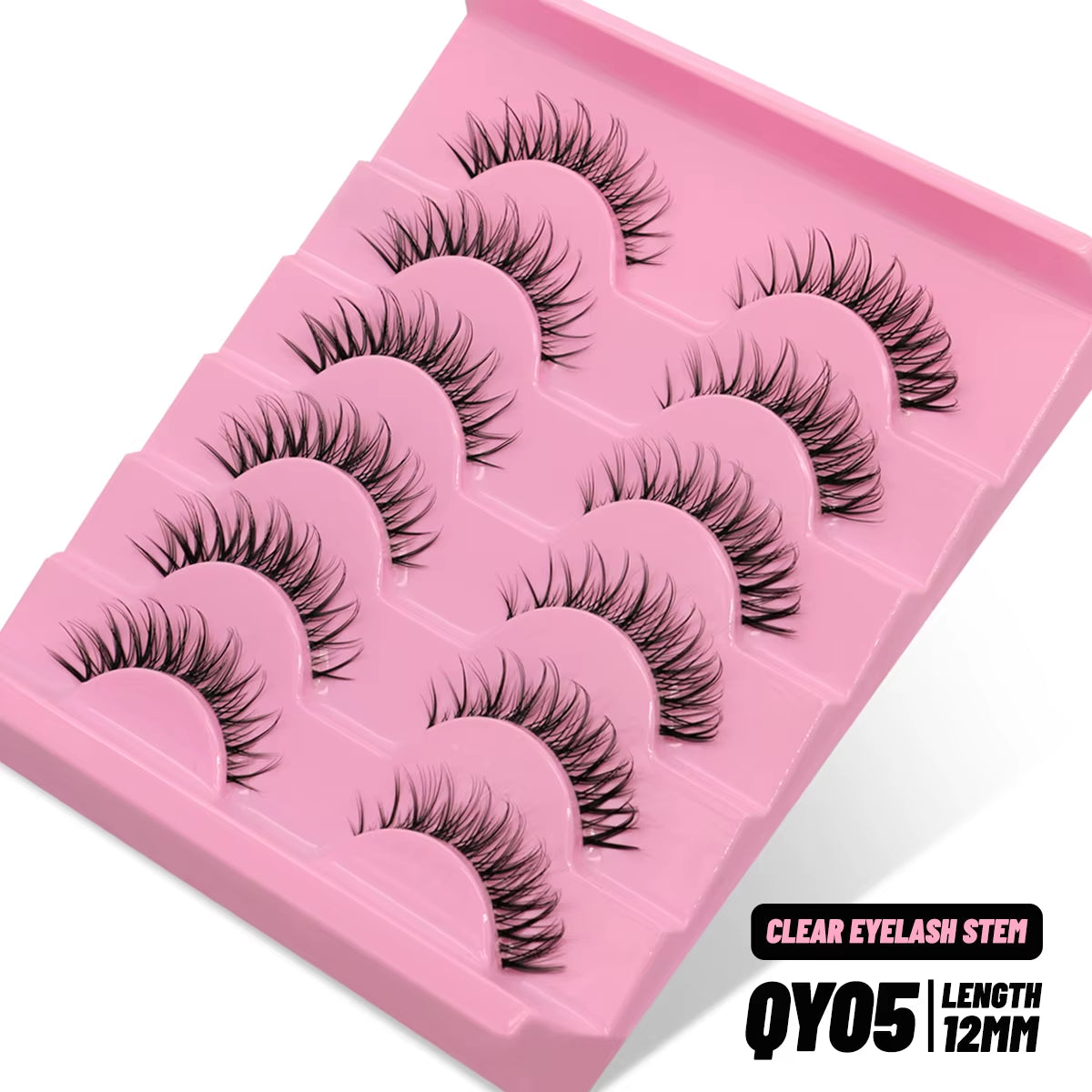 Cat Eye Lashes Faux Mink Eyelashes Fake Lashes Natural Look Wispy Winged End Eye Elongated Eyelashes