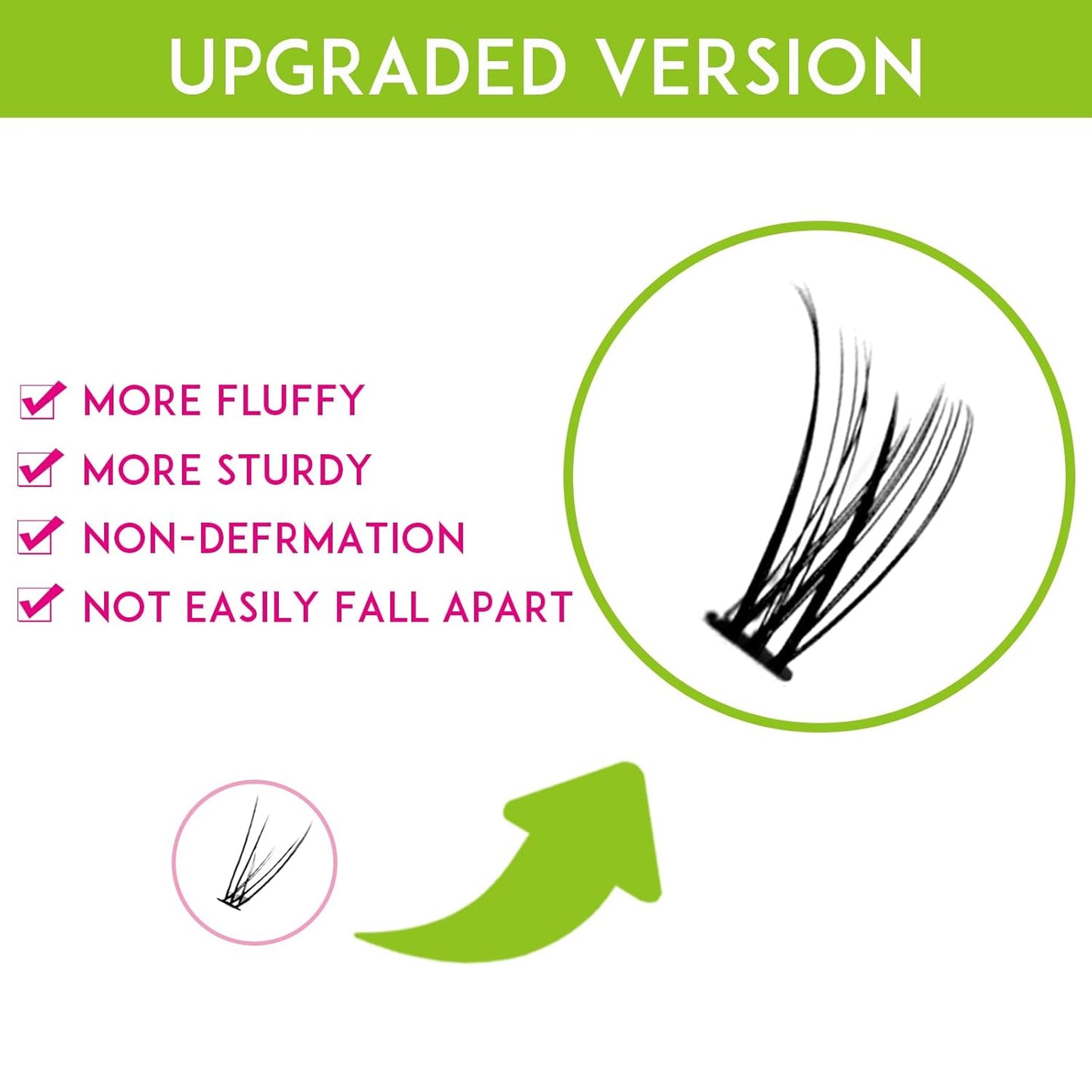 Bluesmurfs Individual False Lash DIY Eyelash Extensions 348 Clusters Lashes CD Curl Long Lashes Volume Individual Lashes Mixed Tray Faux Mink Fake Eyelashes Top Bottom Lashes DIY at Home (6-15Mm MIX)