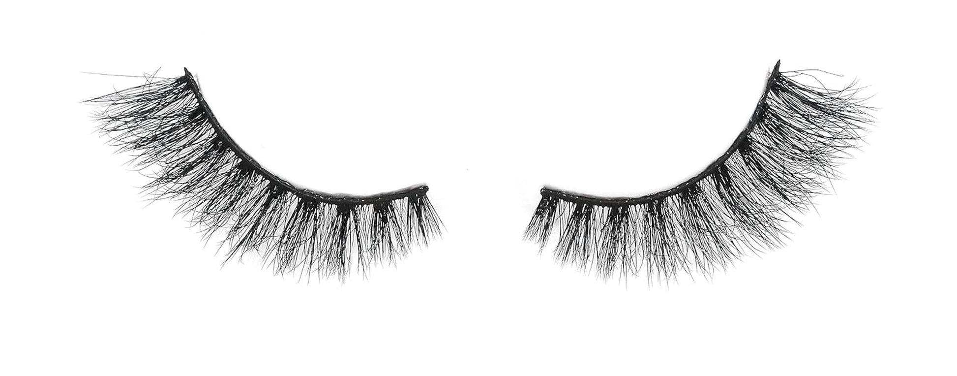 Silk Mink 3D False Eyelashes Light, Fluffy Natural Looking False Lashes, Wispy Lashes. 3PK… (SM01)