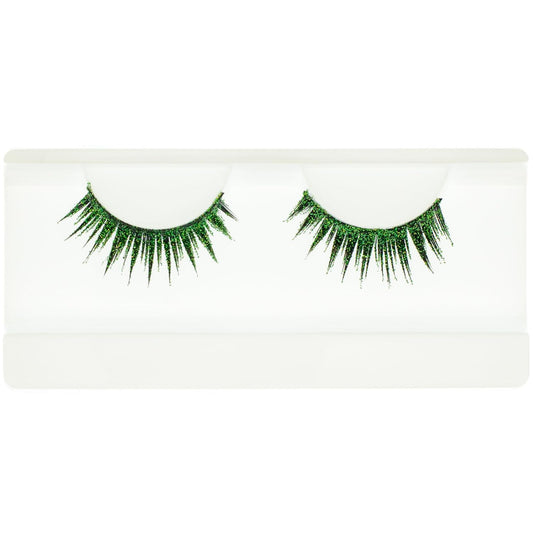 EMILYSTORES Green Wing Shining Star Costume Eye Lashes for Halloween, Dramatic Eyelashes, Party Looking, 1 Pair