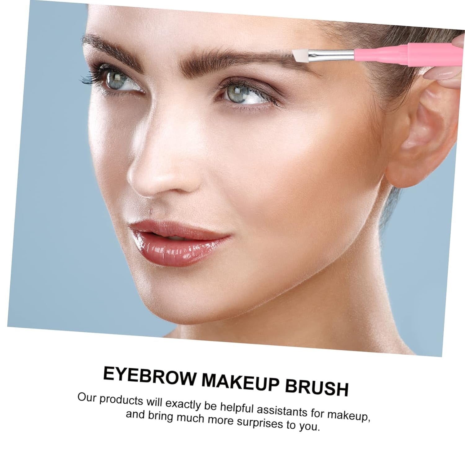 6Pcs Multi-Use Silicone Makeup Brushes Eyebrow Lip Eye Applicators for Daily Makeup Comfortable Handle Design for Professionals and Enthusiasts