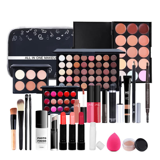 Makeup Kit for Women, Makeup Set Cosmetic Makeup Palettes Makeup Kit for Face, Eyes and Lips, 24Pcs (Colorful)
