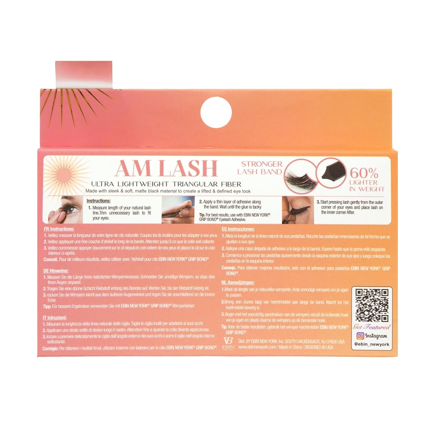 CATTITUDE 5D AM/PM False Eyelashes - Flare Volume Style, Soft Faux Mink & Ultra Lightweight, Invisible Clear Band, Easy to Apply, Reusable, Natural Everyday Look, Cruelty Free