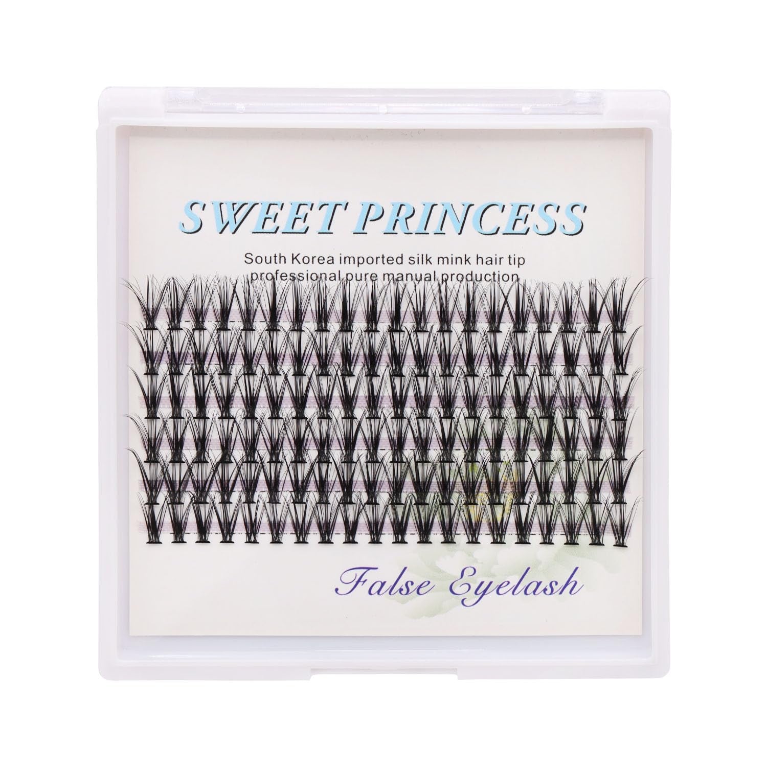 20 Root Thickness 0.07Mm C Curl 3D Individual Eyelashes Extension Soft Black Fake False Eye Lashes Tools (16Mm)