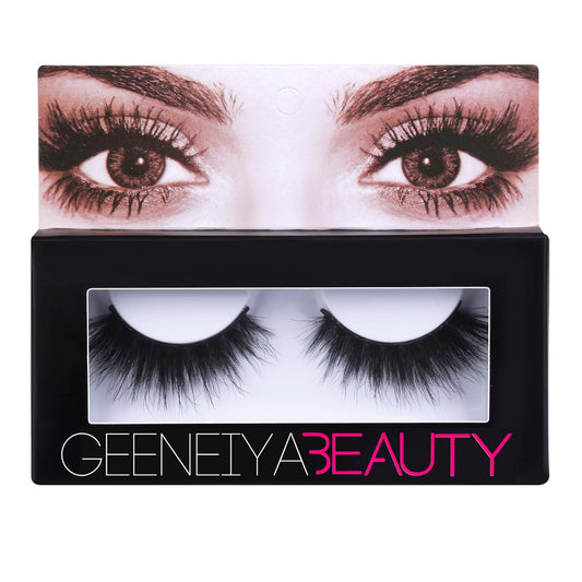 Mink Lashes Fluffy 3D Natural Look Mink Eyelashes Wispy Cat Eye Lashes D Curl False Eyelashes Reusable Strip 20Mm Fake Lashes, Black