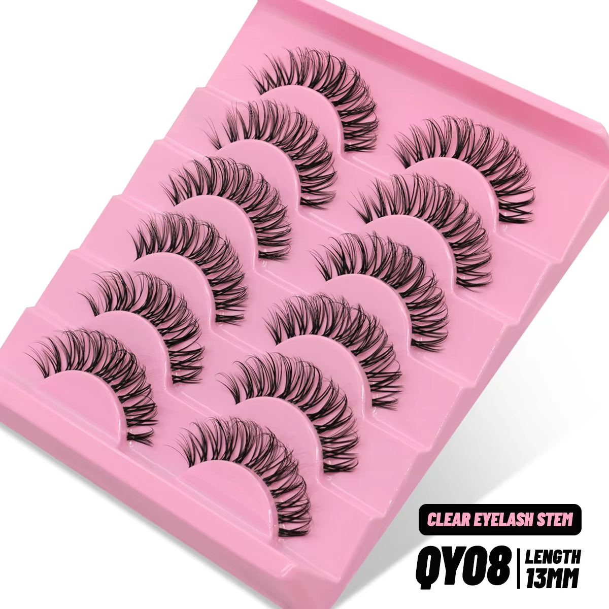 Cat Eye Lashes Faux Mink Eyelashes Fake Lashes Natural Look Wispy Winged End Eye Elongated Eyelashes