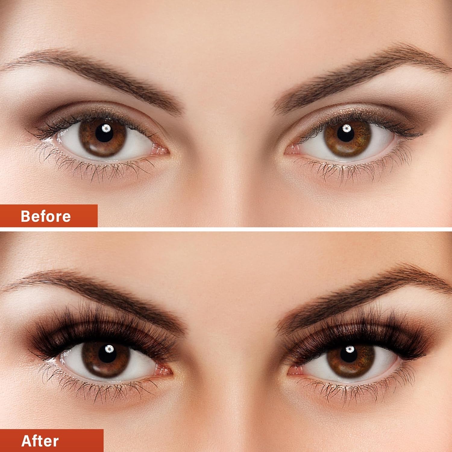 Lash Cluster 240Pcs Individual Lashes,8-16Mm Diy Lash Extension,C Curl Lash Clusters Wispy,3D Natural Lash Clusters Look like Eyelash Extension DIY at Home (Orange 40P-C-8-16Mix)