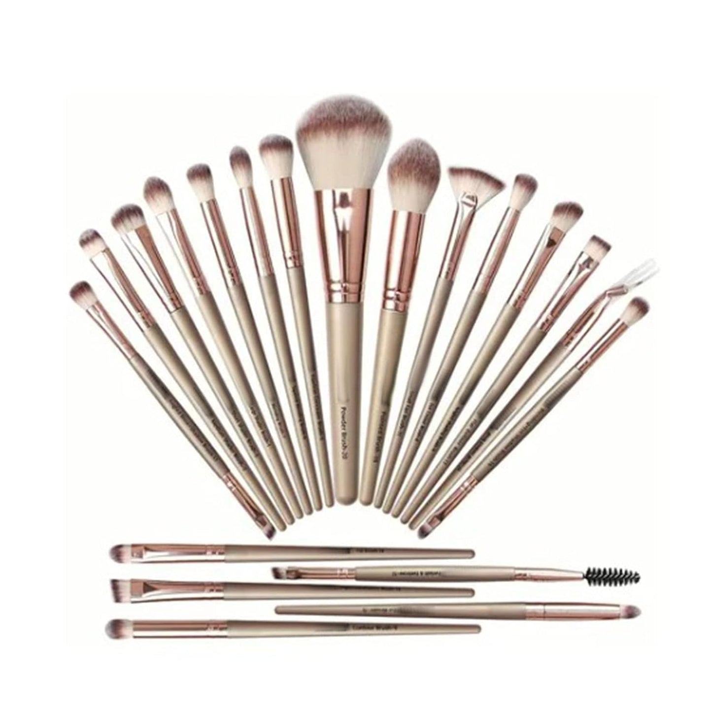 Travel Makeup Brush Set, 20Pcs Makeup Brushes, Concealers Eye Shadows Makeup Brushes Set,Coffee Brown Soft Skin Friendly Delicate Makeup Brush Full Set Beauty To,Brush Eye Makeup Tool